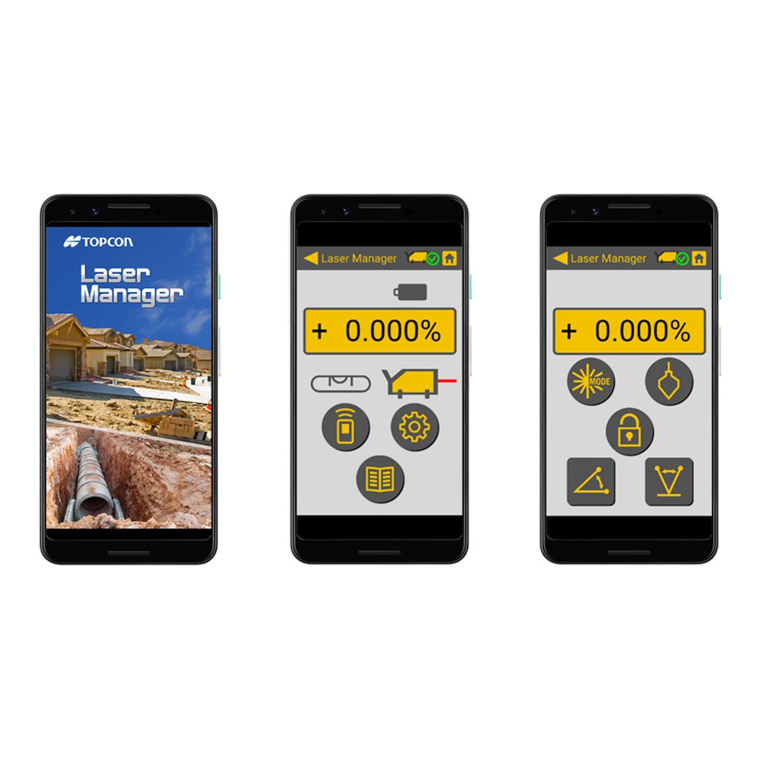 Topcon TP-L6BG - Green Beam Pipe Laser w/ LED Plumb- connected to cellphone 