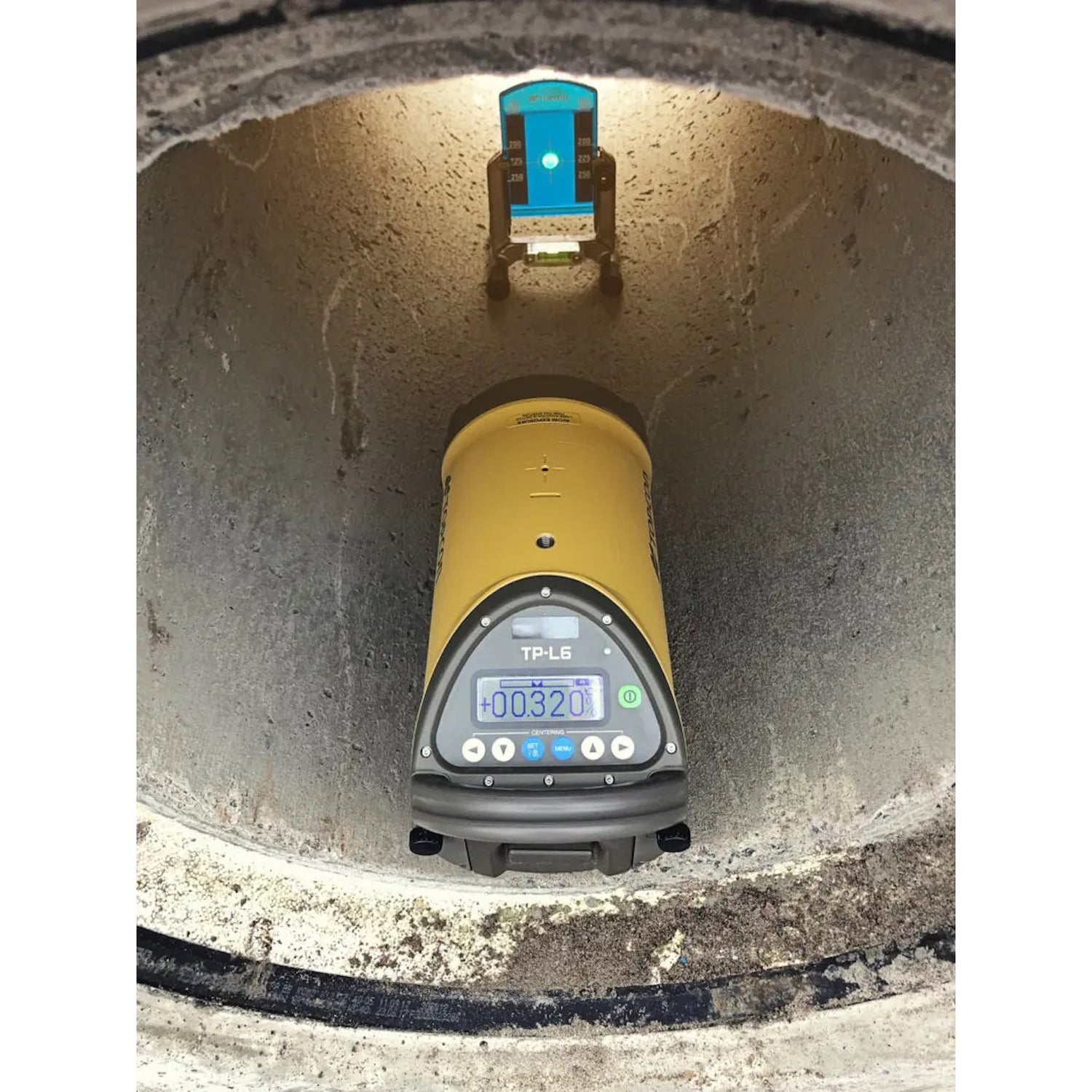 Topcon TP-L6 Series Green Beam Pipe Laser - on site 