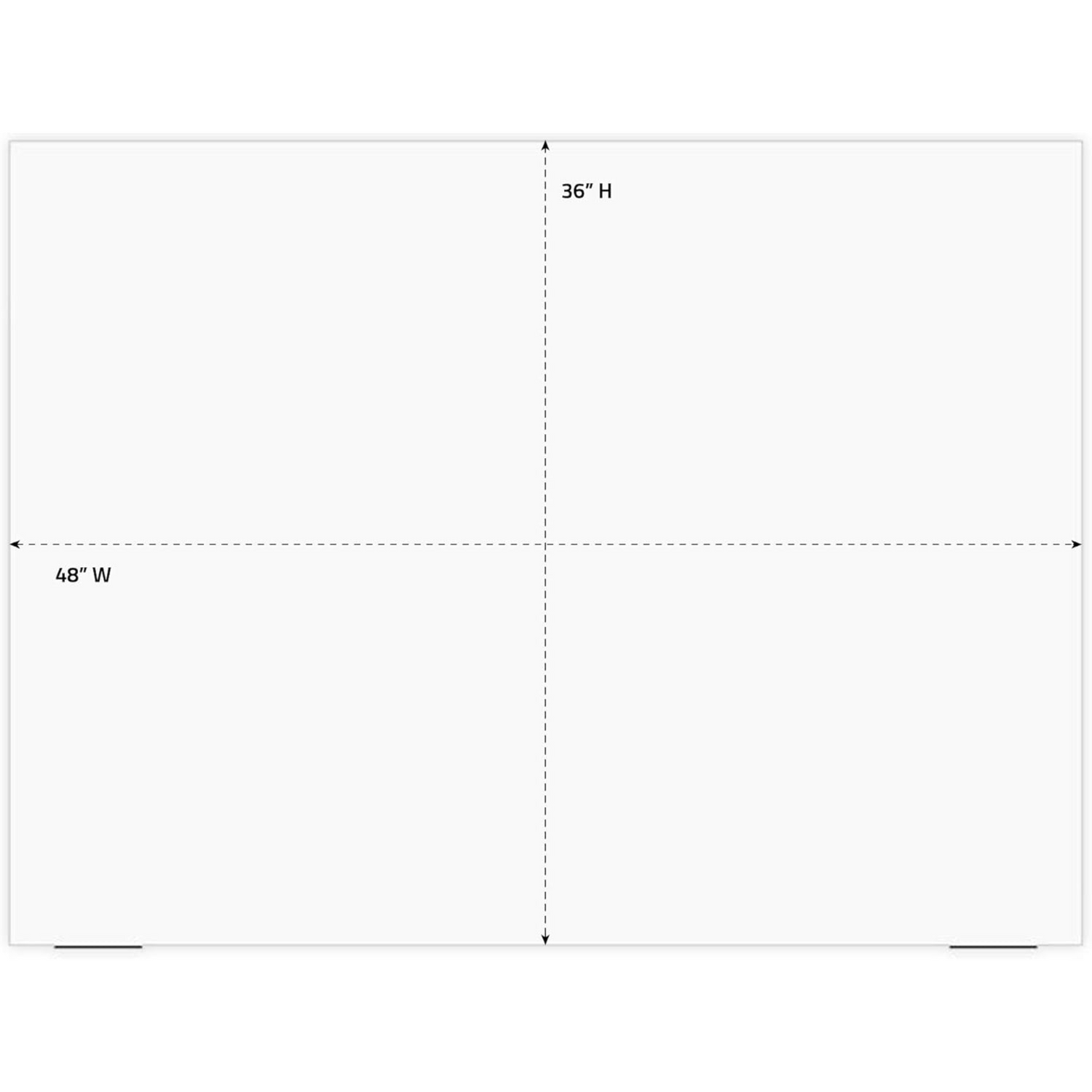 Wall-mounted-magnetic-glass-whiteboard-Luxor-WGB4836M