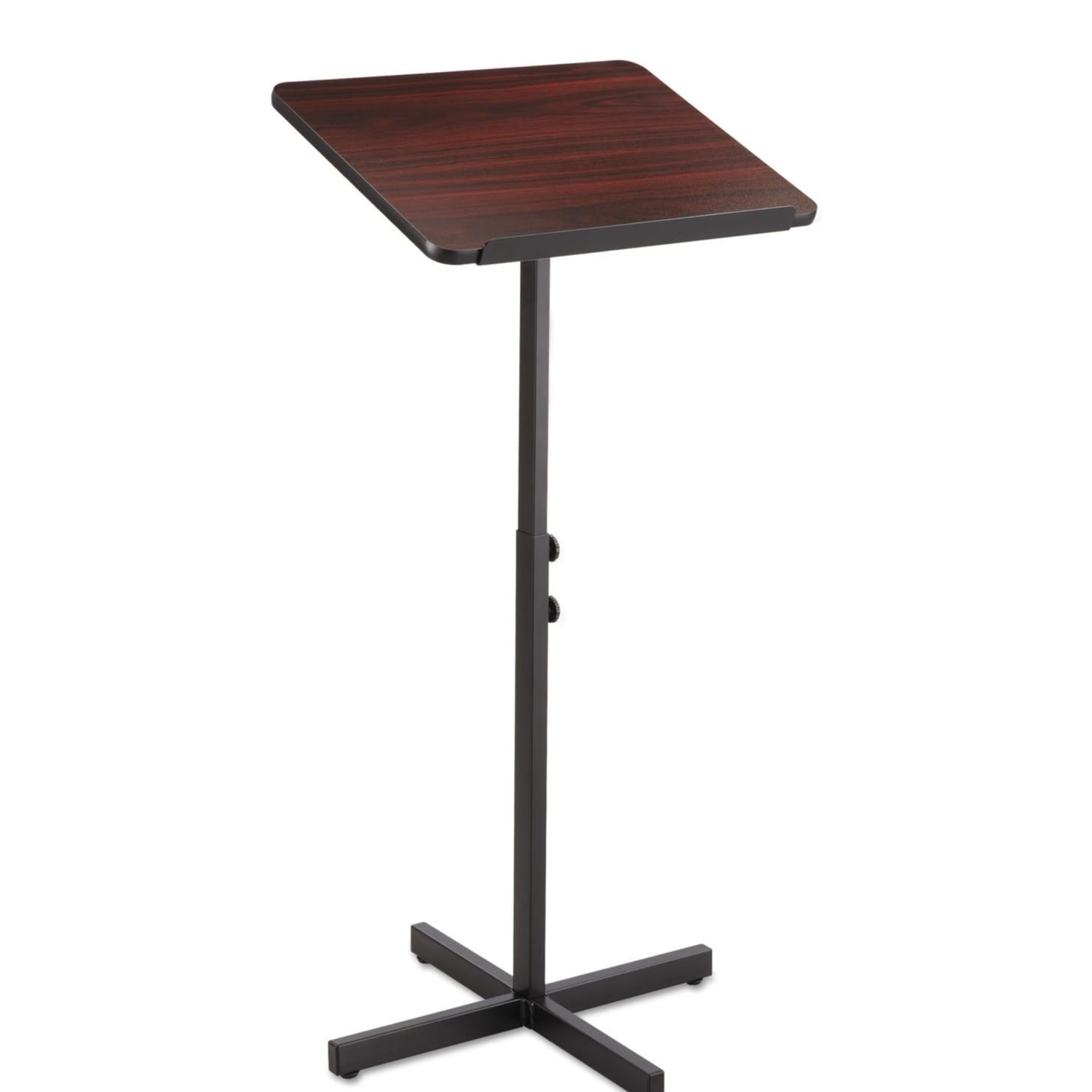 Wood-adjustable-audio-speaker-stand-Safco-Mahogany-8921MH-conference-equipment
