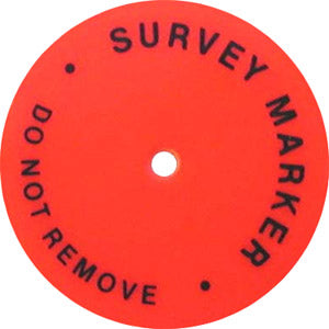 Hubdisc Survey Marker Package of 100 (Part No 24HUBDISC)